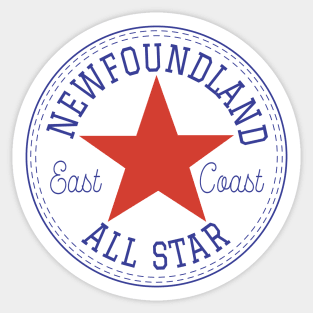 Newfoundland All Star || Newfoundland and Labrador || Gifts || Souvenirs || Clothing Sticker